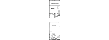One Bedroom/One and 1/2 Bath - Loft - 1065 Sq Ft