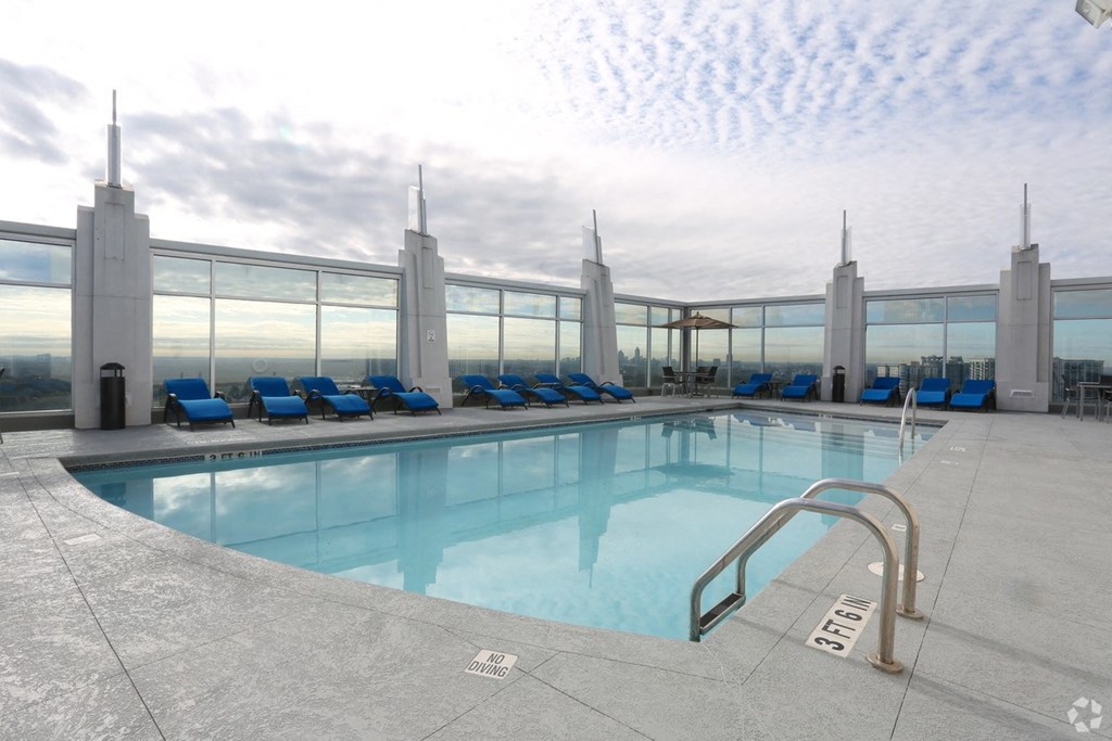 Private Swimming Pool at The Tower on Piedmont, Atlanta, Georgia