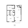 1S Floor Plan 1S Floor Plan 849 Sq.Ft. at Alta Grand Crossing, Grand Prairie, 75052