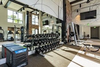 24-Hour Fitness Center With Free Weights 24-Hour Fitness Center With Free Weights at Alta Longwood, Longwood, 32750 - Photo Gallery 4