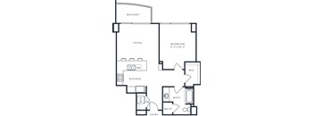 Flatiron Floor Planat The Tower on Piedmont, Atlanta