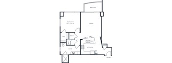 Griffith Floor Plan at The Tower on Piedmont, Atlanta, GA, 30305
