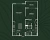 A1.4 1 BED 1 BATH BAY PAISLEY Floor Plan A1.4 1 BED 1 BATH BAY PAISLEY Floor Plan at Alta Croft, North Carolina