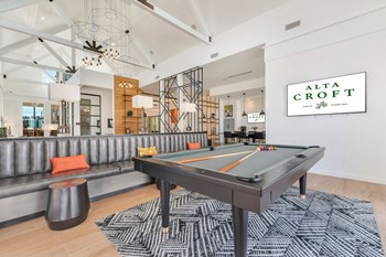 Billiards Table In Clubhouse Billiards Table In Clubhouse at Alta Croft, Charlotte, North Carolina - Photo Gallery 3