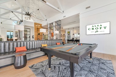 Billiards Table In Clubhouse at Alta Croft, Charlotte, North Carolina - Photo Gallery 3