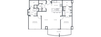 Bradbury Floor Plan at The Tower on Piedmont, Atlanta, 30305
