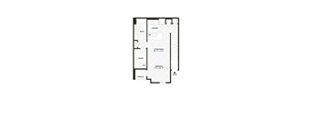 floor plan of 55 north luxury apartments to rent in the north end of boston