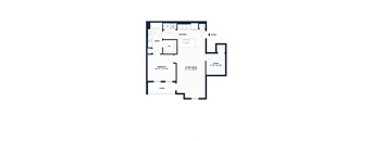 a floor plan of a house with a garage and a staircase