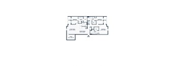 the floor plan of the second level of the home showcases the spacious bedrooms and baths