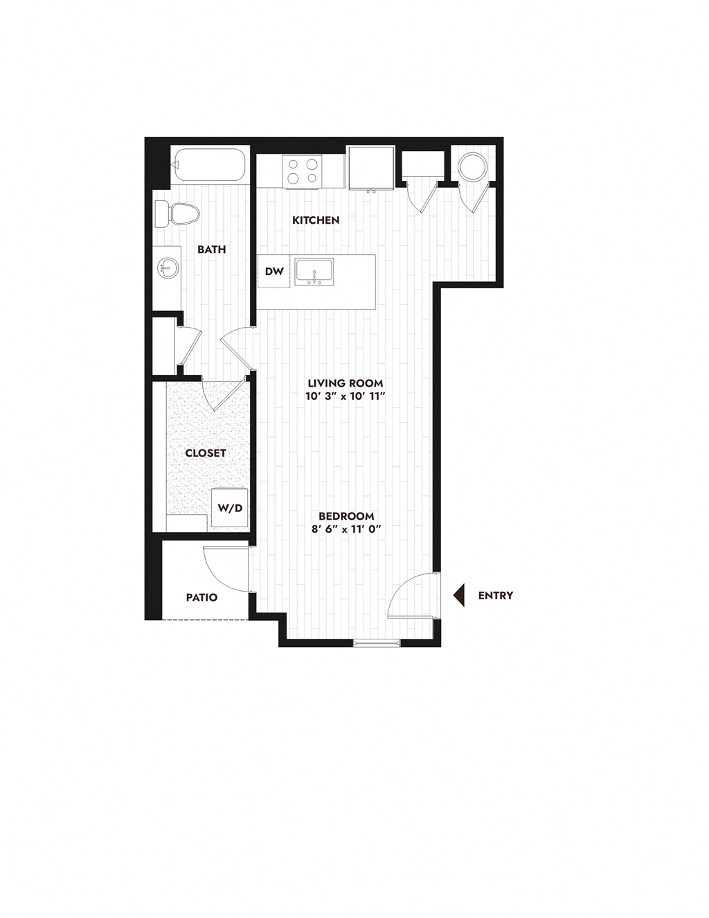 floor plan of the upper level of an open floor plan house