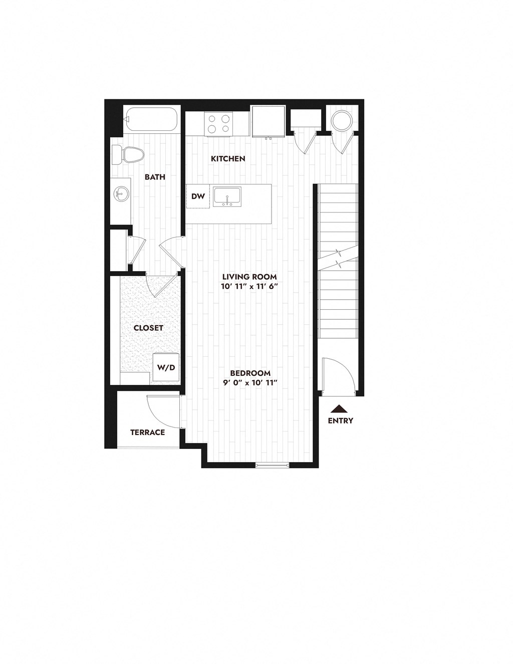 a floor plan of a house with a garage