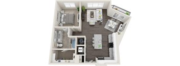 A5 Floor Plan at Anchor Riverwalk, Tampa, FL