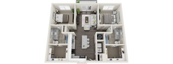 B2 Floor Plan at Anchor Riverwalk, Tampa