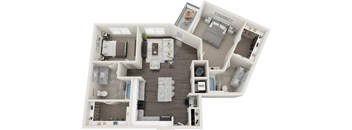 B5 Floor Plan at Anchor Riverwalk, Tampa, FL, 33602