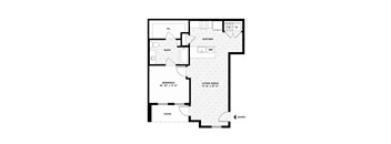 bedroom floor plan | luxury apartments in towson md | the southerly