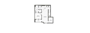 a floor plan of a home with a rectangular floor plan