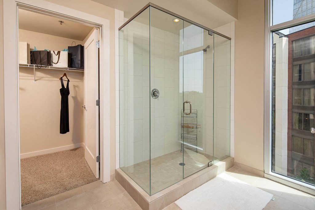 Bathroom With Extra Storage Space at The Tower on Piedmont, Atlanta, GA