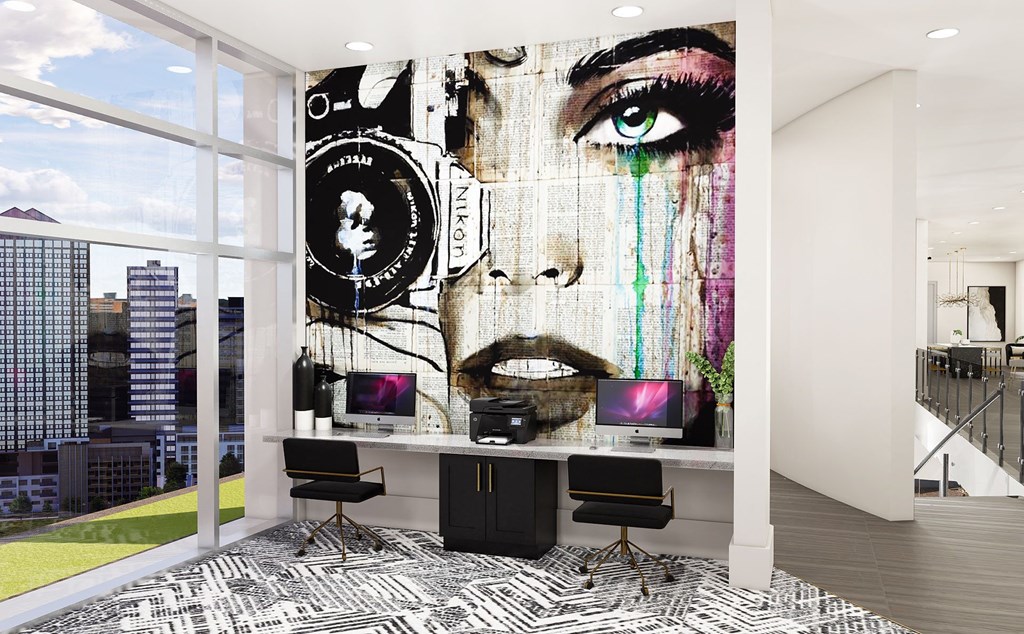 Work Space at The Tower on Piedmont, Atlanta, Georgia