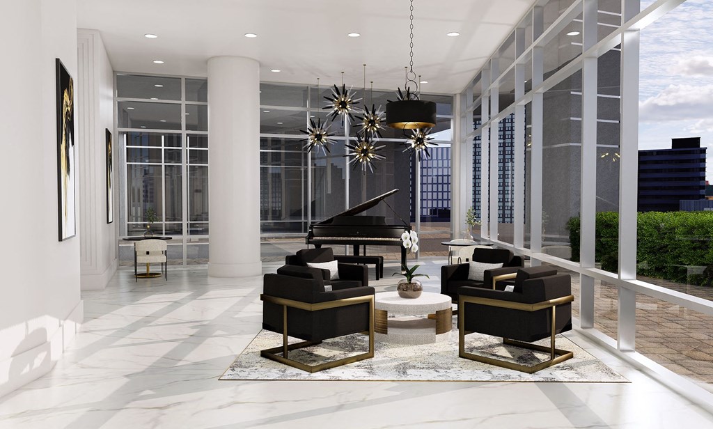 Plaza Lounge With Piano at The Tower on Piedmont, Atlanta, GA