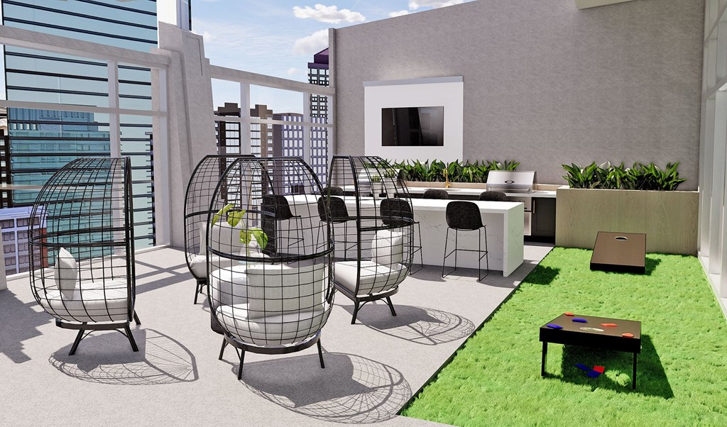 Rooftop Lounge at The Tower on Piedmont, Atlanta, Georgia