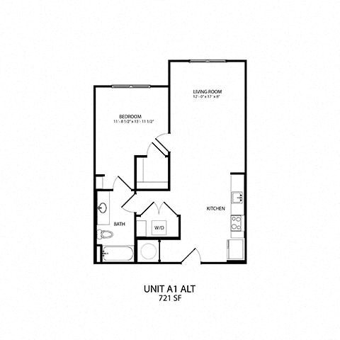 A1-ALT Floor Plan at Alta Depot, Smyrna, TN, 37167