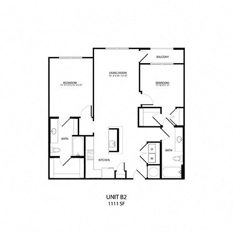 B2 Floor Plan at Alta Depot, Tennessee, 37167