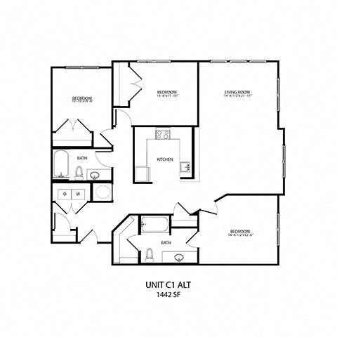 C1-ALT Floor Plan at Alta Depot, Smyrna, Tennessee