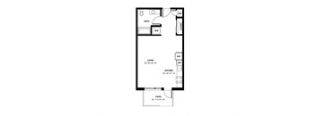 a floor plan of a small apartment