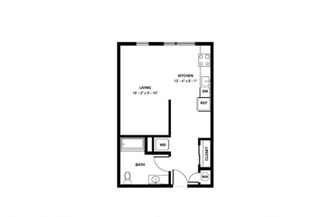 floor plan photo of the station at riverfront park in denver, co