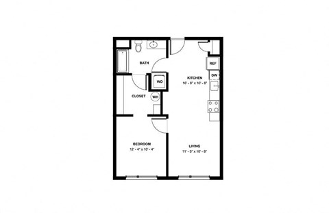 bedroom floor plan | luxury apartments in brooklyn ny | the mille brook