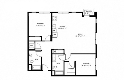 a floor plan of a home