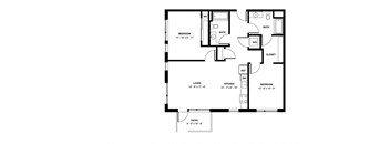 the floor plan of the apartment
