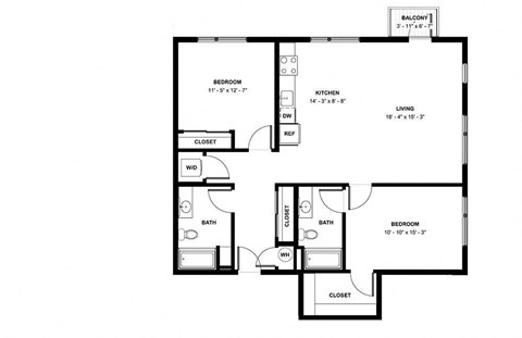 a floor plan of a house