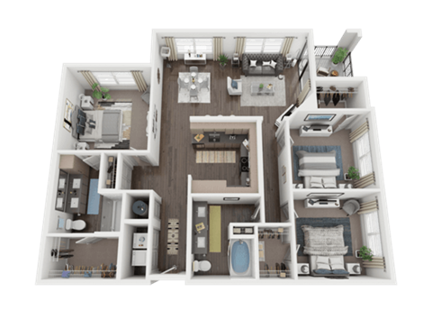 Avila - 3 BR 2 BATH, C1 at AVILA Apartments, Oviedo Florida