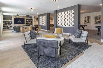 Resident Clubhouse Seating Area at AVILA Apartments, Florida, 32765