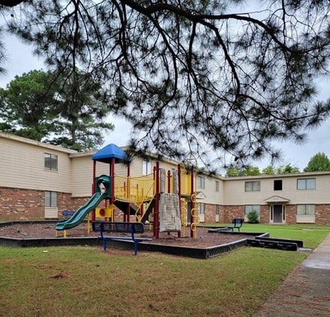 our apartments have a playground for kids to play