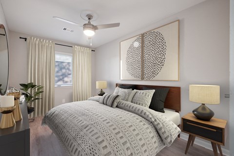 A Bedroom at Fair Oaks Apartments, Little Rock, Arkansas