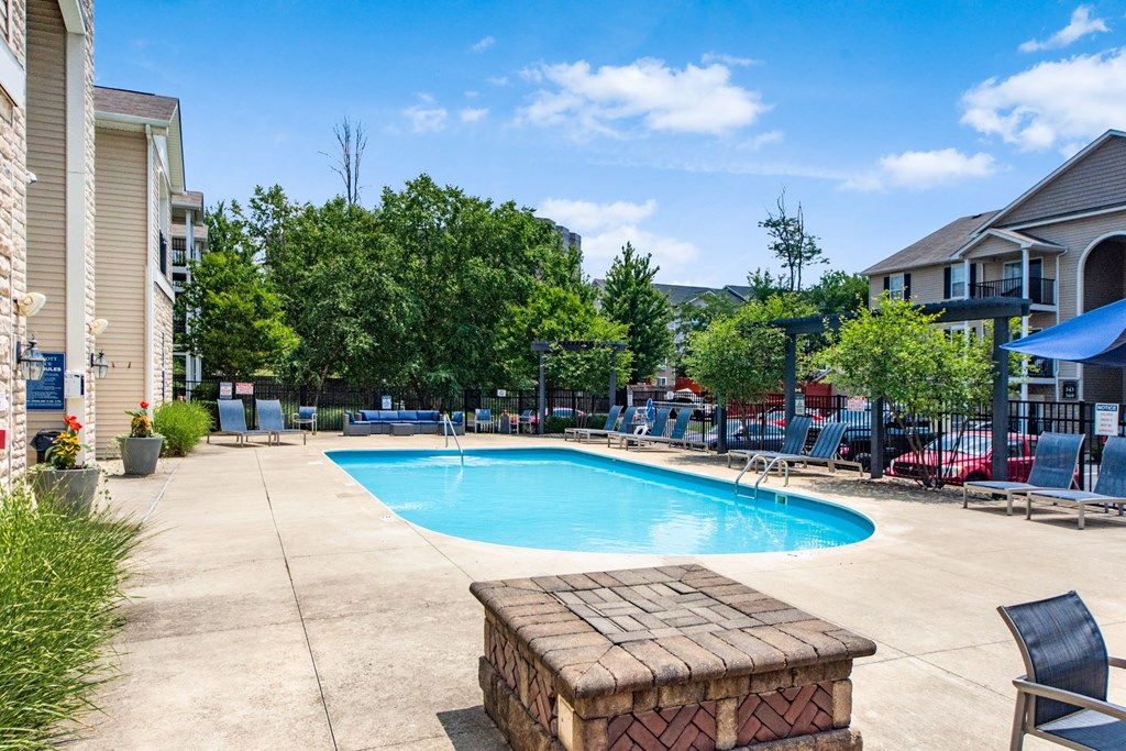 Extensive Resort Inspired Pool Deck at Prescott Place, Columbus, OH