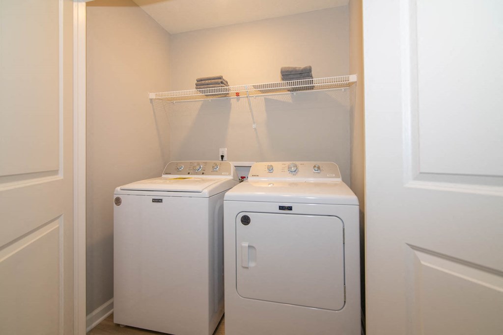 a room with a desk with two computers on it at Jackson Run Townhomes, Whitestown, IN 46075