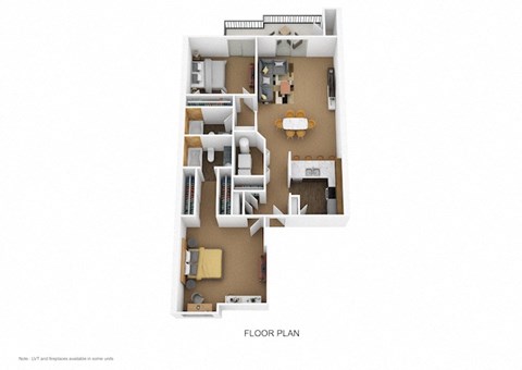 2 bed 2 bath floor plan G  at Wrights Point, Ft Wright, KY
