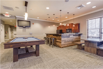 Billiards Table In Game Room at Waterstone Landing, Perrysburg, OH