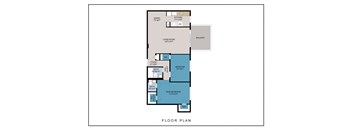 2 Bedroom 1.5 Bath Floor Plan at Congress Run, Cincinnati, OH, 45215