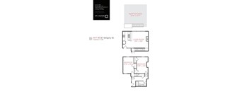 Floor plan for a condo at 1011 #3 St. Gregory St.