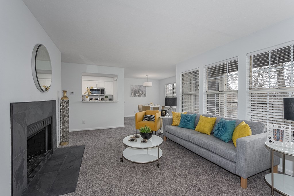 Living Room Interior at Indian Lookout, West Carrollton, Ohio