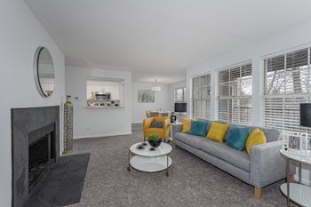 Modern Living Room at Indian Lookout, West Carrollton