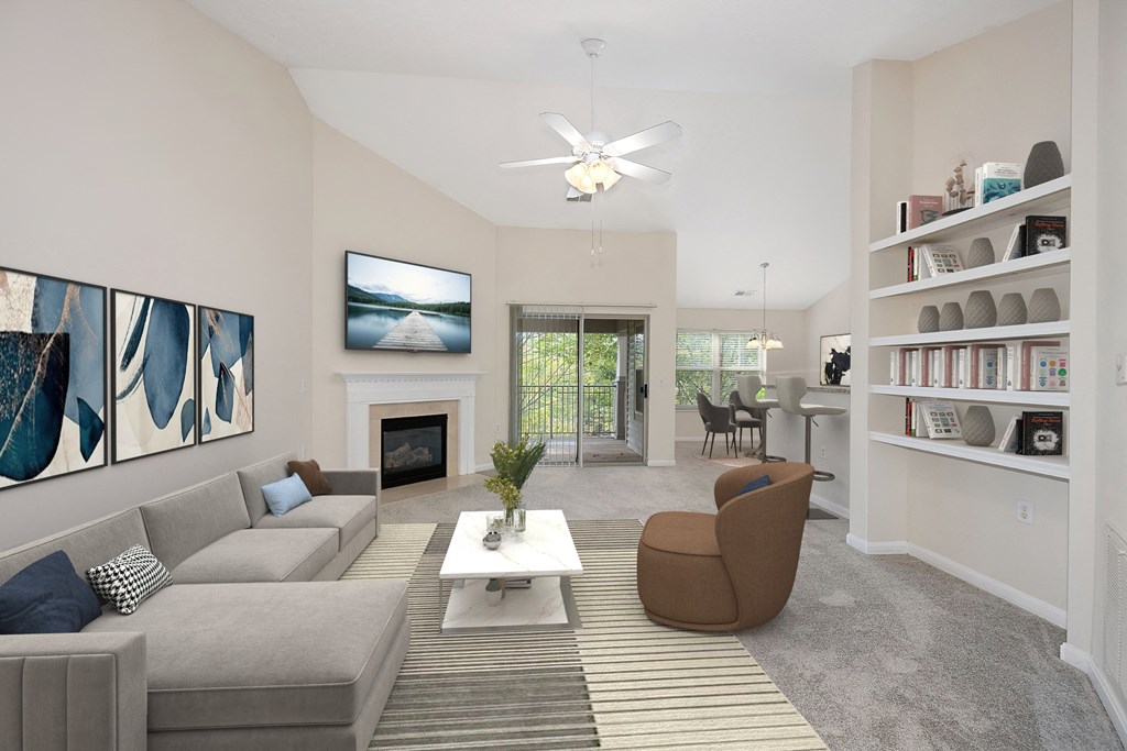 Lounge dining room at Four Bridges, Ohio