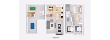 room plan, the waterfront beach resort, a hilton hotel