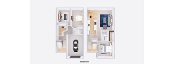 a floor plan of a house