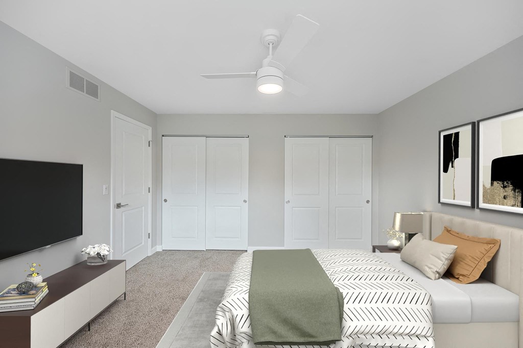 White Bedroom at Indian Creek Apartments*, Cincinnati, OH