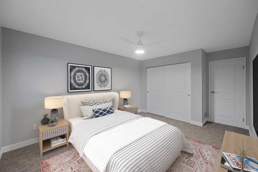 Large Bedroom at Indian Creek Apartments*, Cincinnati, Ohio
